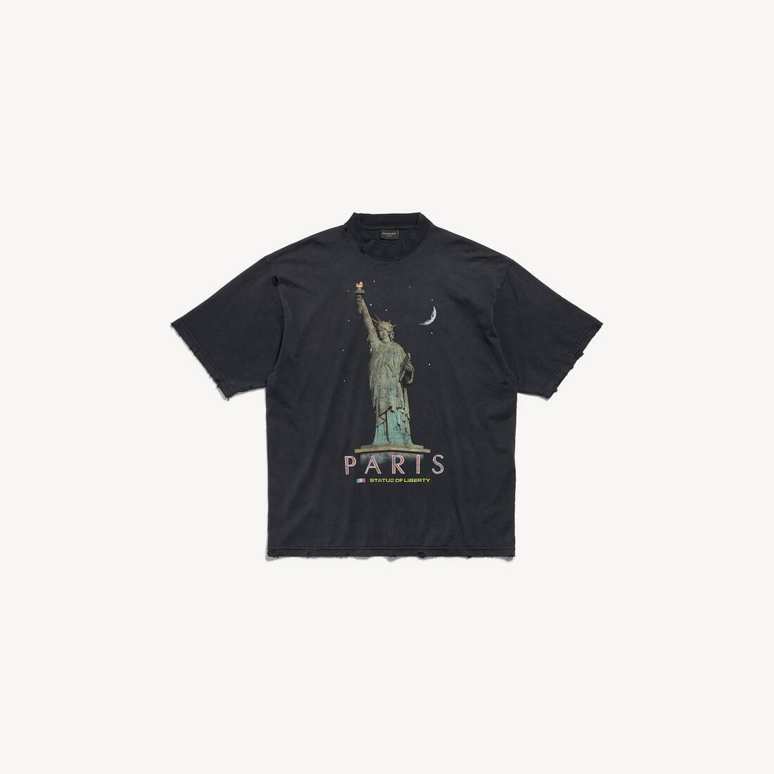 Paris Liberty T-shirt Medium Fit in Black