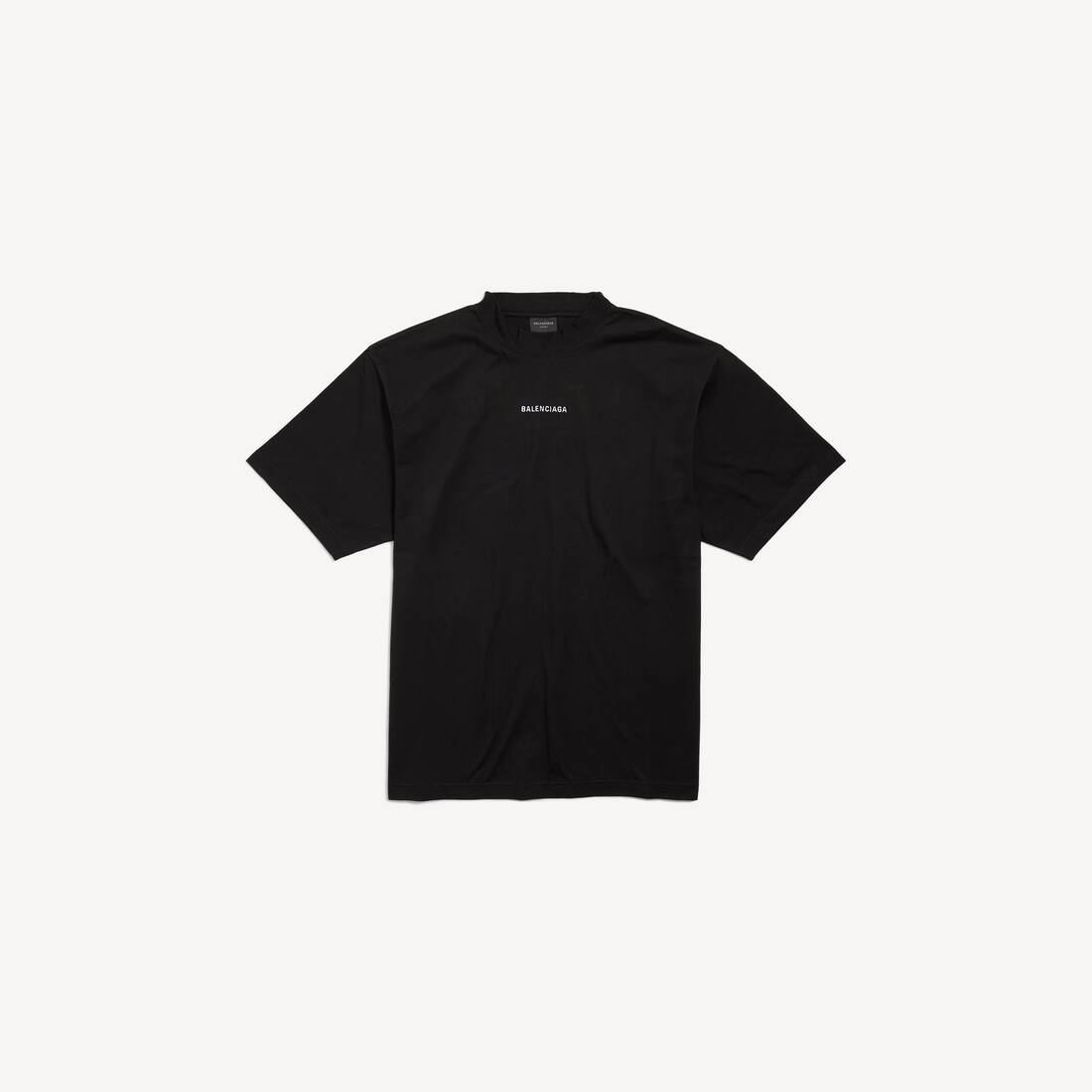 New Balenciaga Back T-shirt Medium Fit in Black