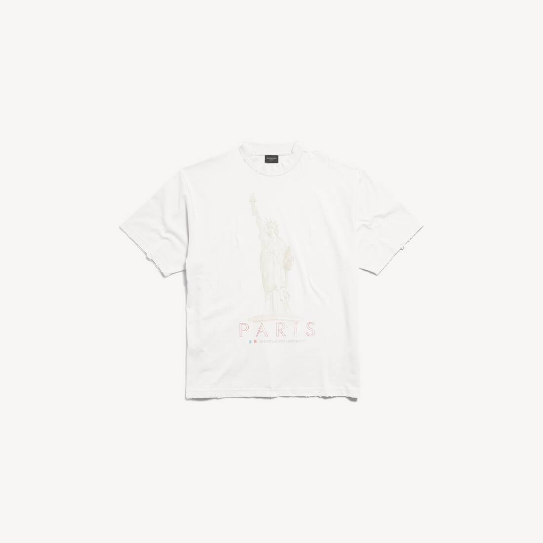 Paris Liberty T-shirt Medium Fit in Off White