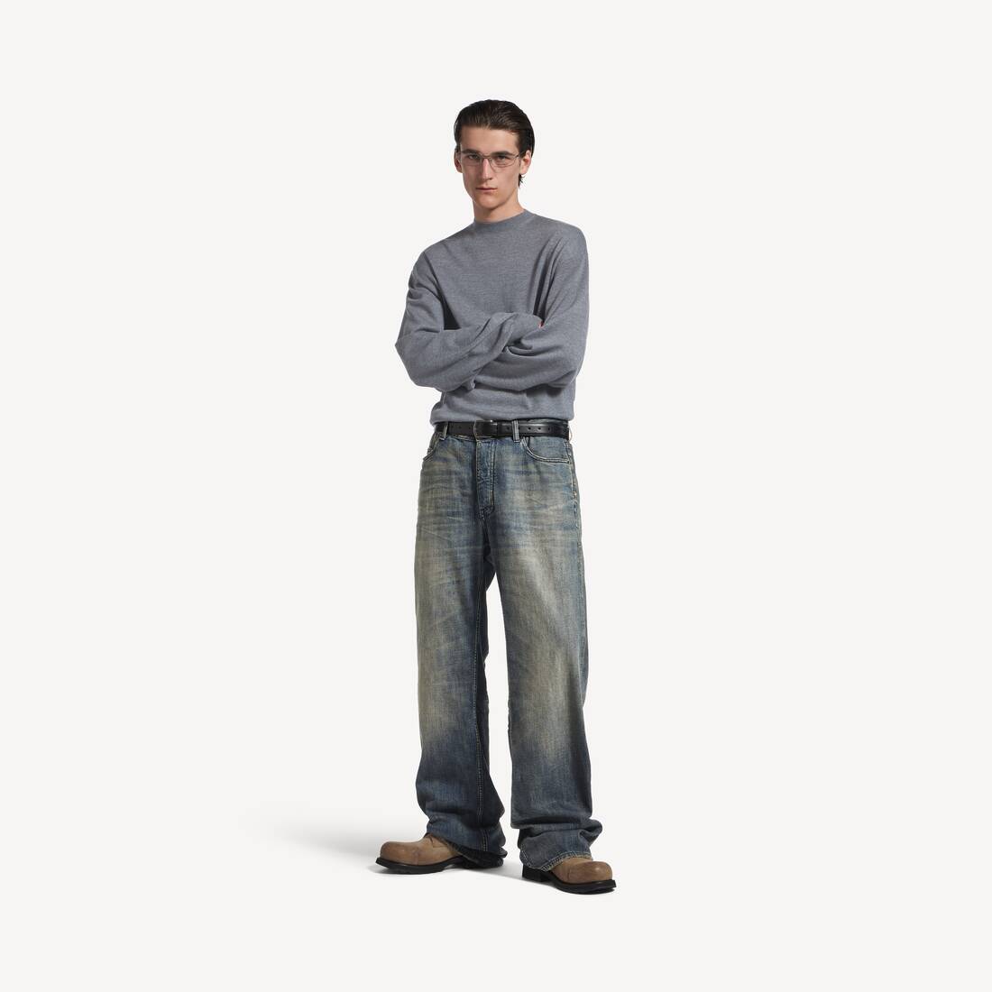 Men's Relaxed Fit Pants in Blue
