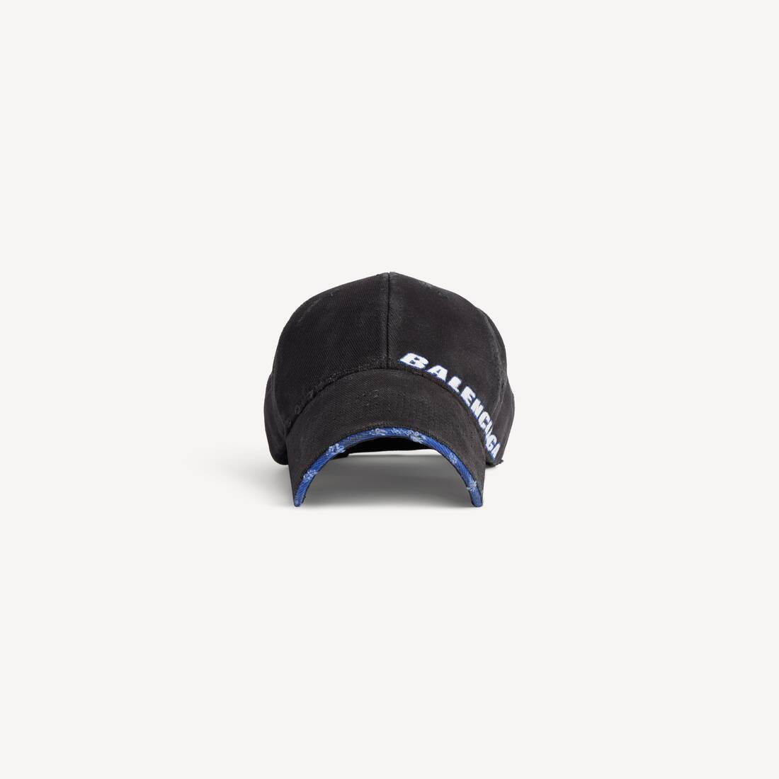 Men's Tilted Typo Cap in Black