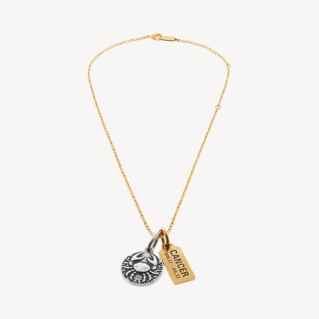 Horoscope Cancer Necklace in Gold/silver