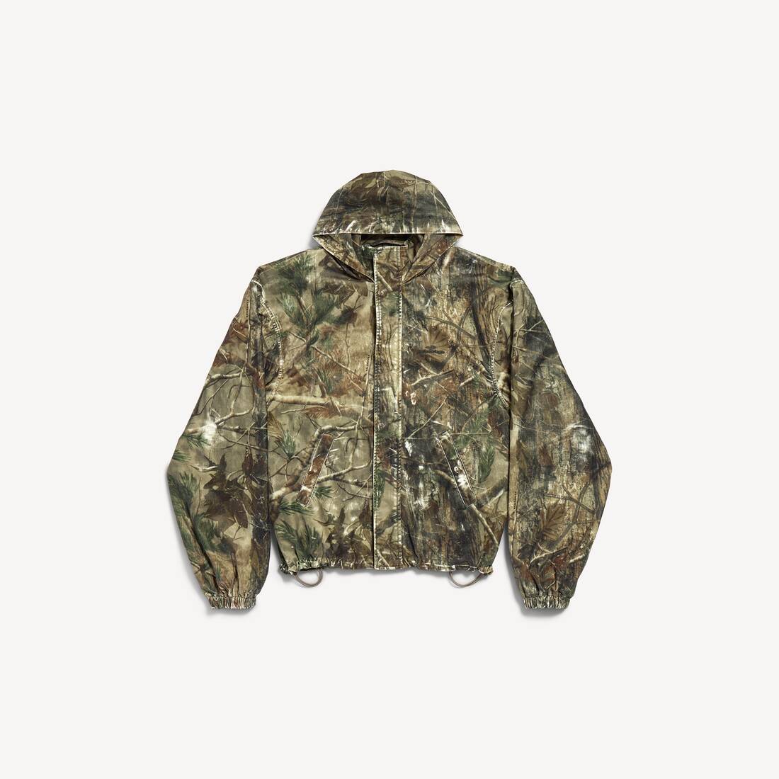 Men's Hooded Workwear Jacket in Brown