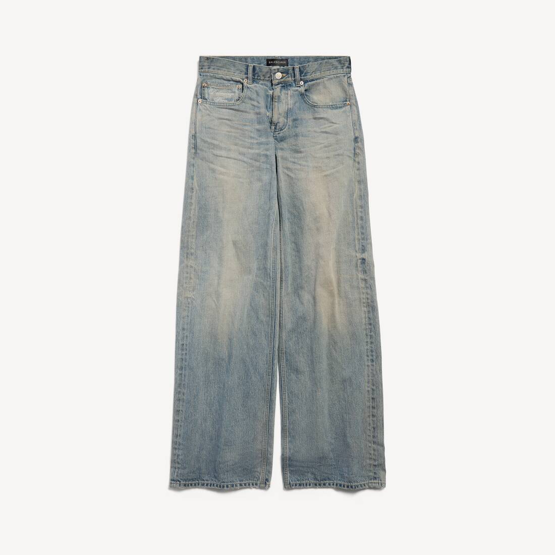 Women's Wide Leg Baggy Pants in Blue