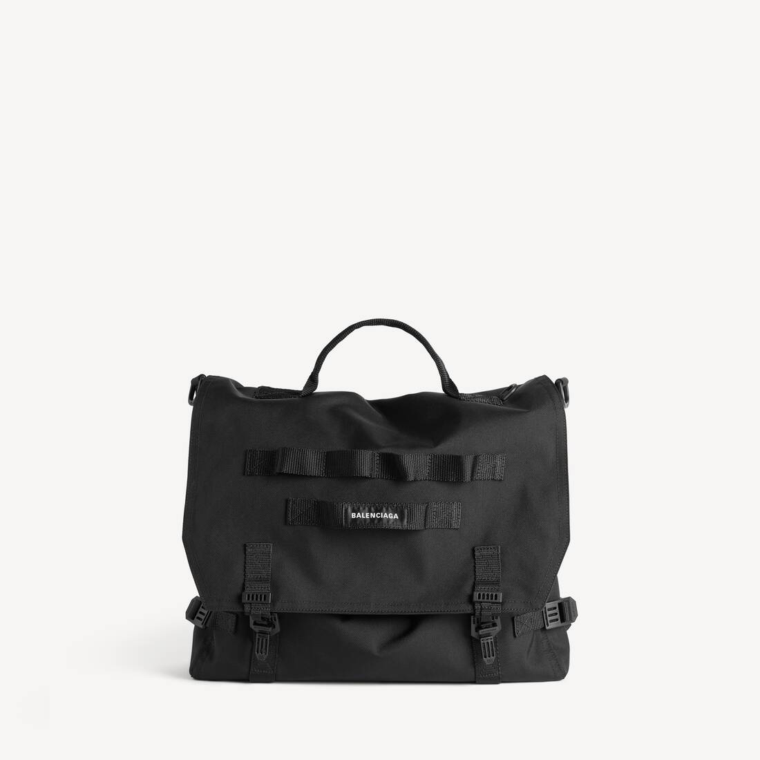 Men's Army Messenger Bag in Black