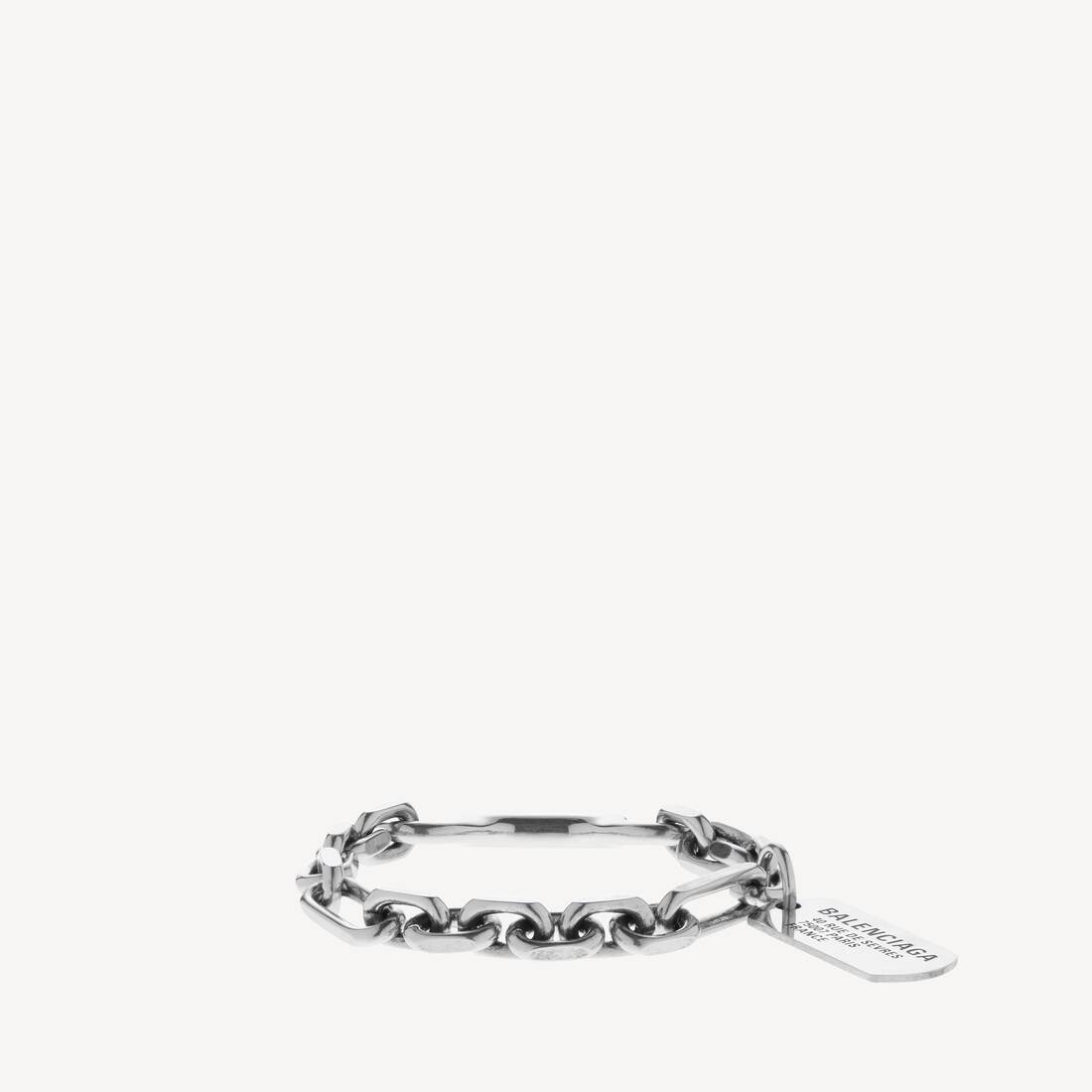 Women's Tags Carabiner Bracelet in Antique Silver