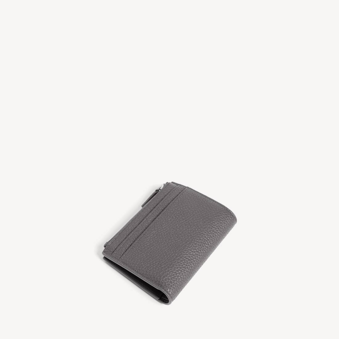 Men's Credit Vertical Folded Card Holder in Grey