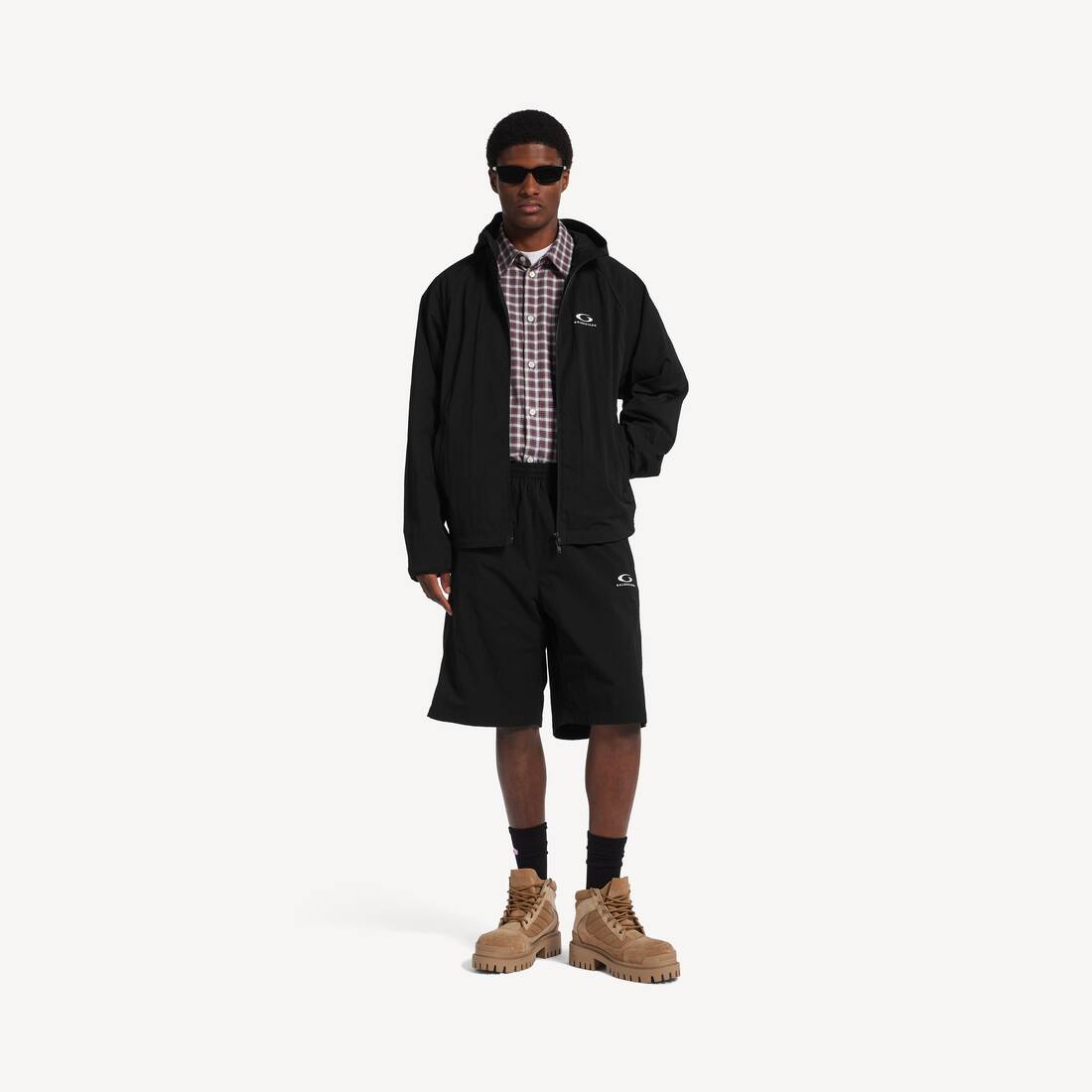 Men's Technical Tracksuit Jacket in Black