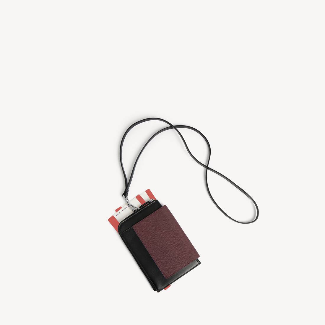 Men's Passport Phone Holder in Burgundy