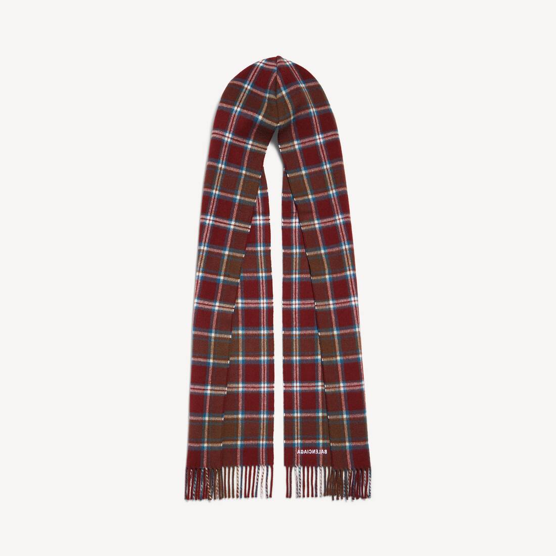 Men's Hooded Scarf in Burgundy