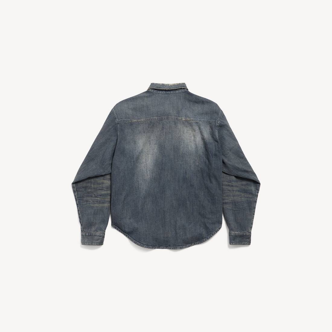 Men's Denim Overshirt in Blue