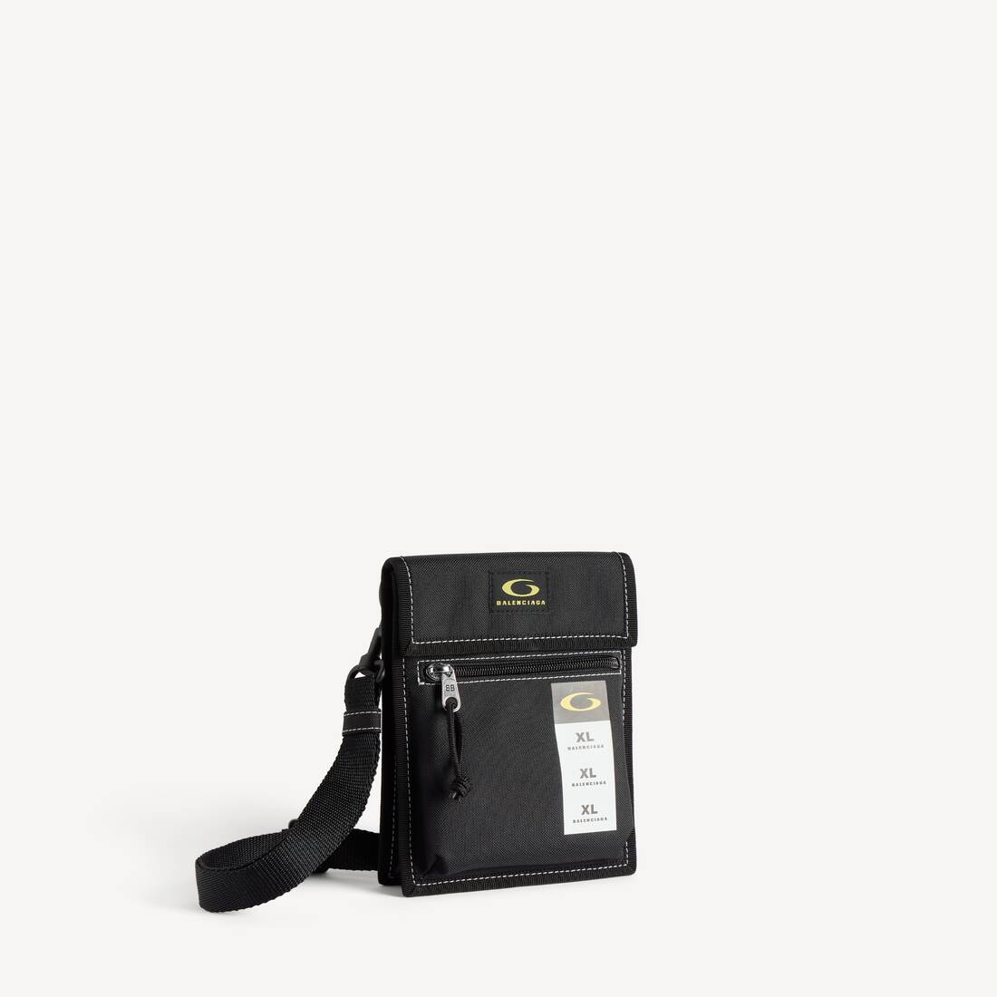 Men's Explorer Pouch With Strap Small in Black/yellow/white