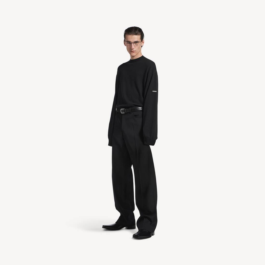 Men's Crewneck Sweater in Black