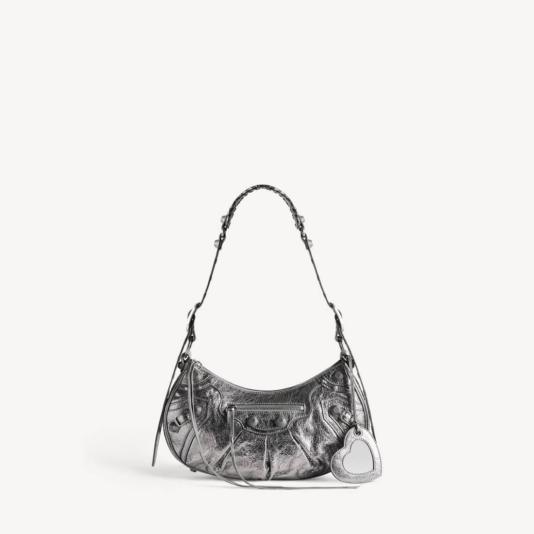 Women's Le Cagole Shoulder Bag Small in Silver