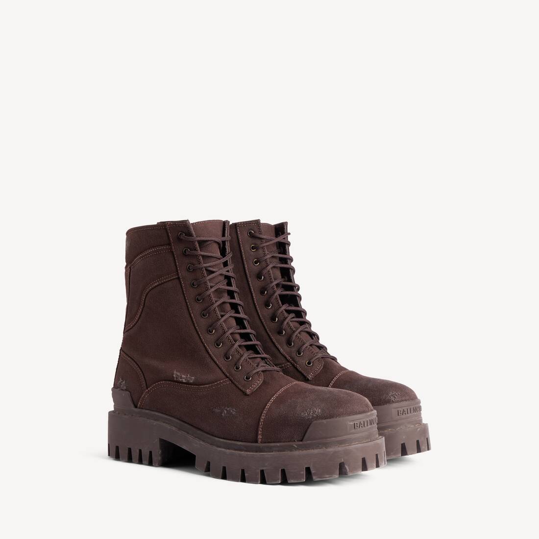 Men's Combat Strike Boot in Dark Brown