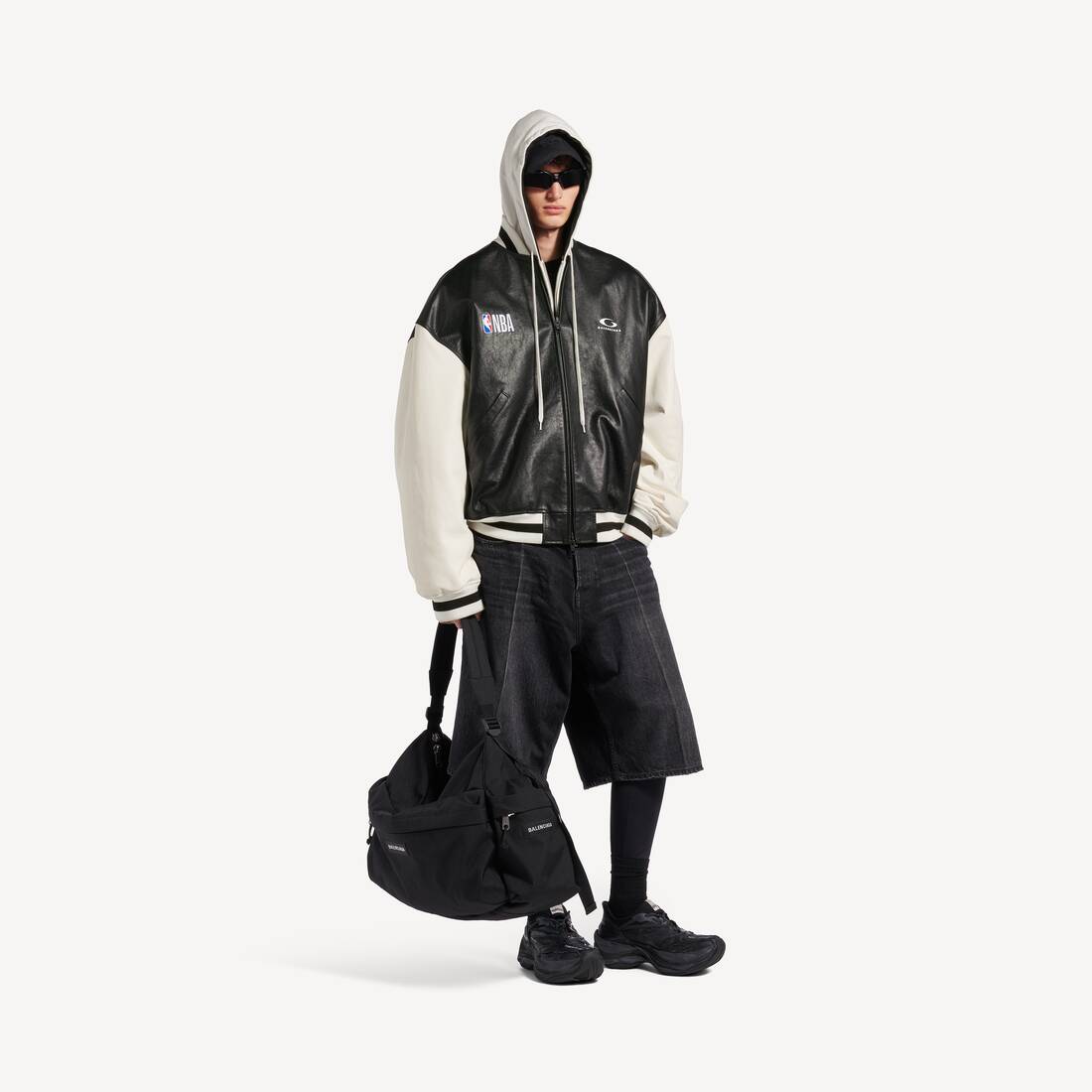 Balenciaga | Nba Collaboration Varsity Jacket in Black/white