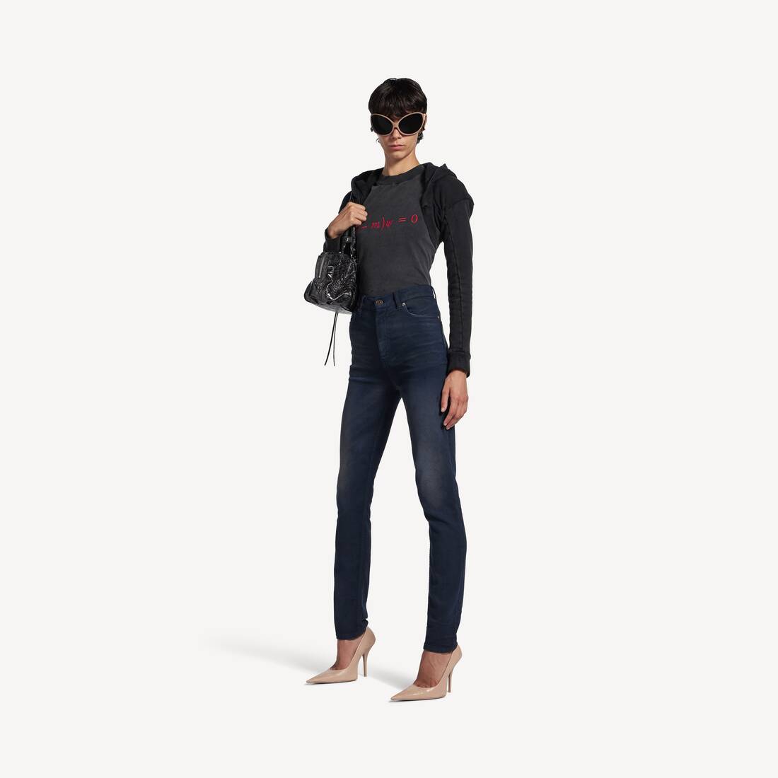 Women's Skinny Pants in Navy/dirty Dark Blue