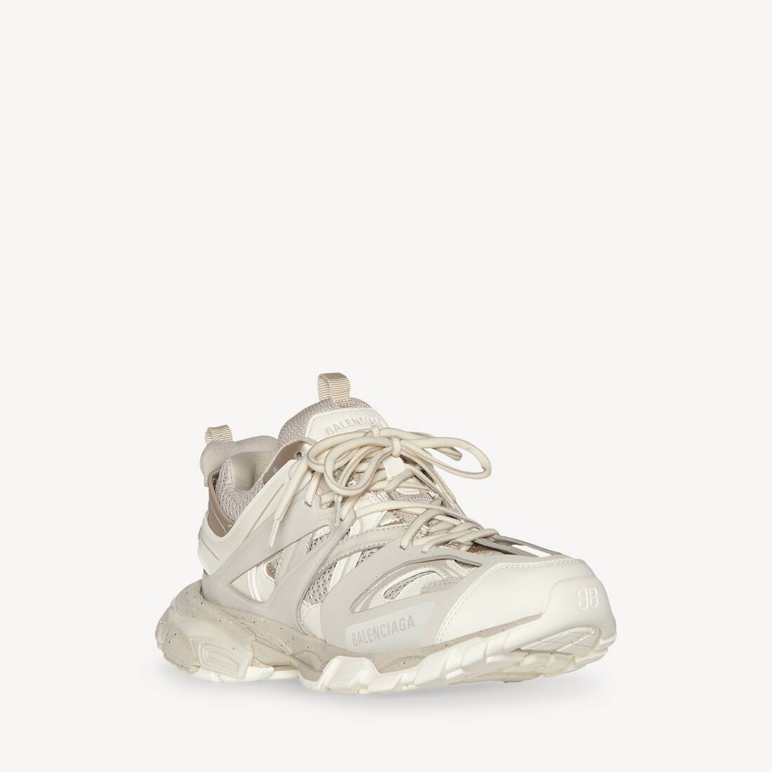 Men's Track Sneaker Recycled Sole in Beige