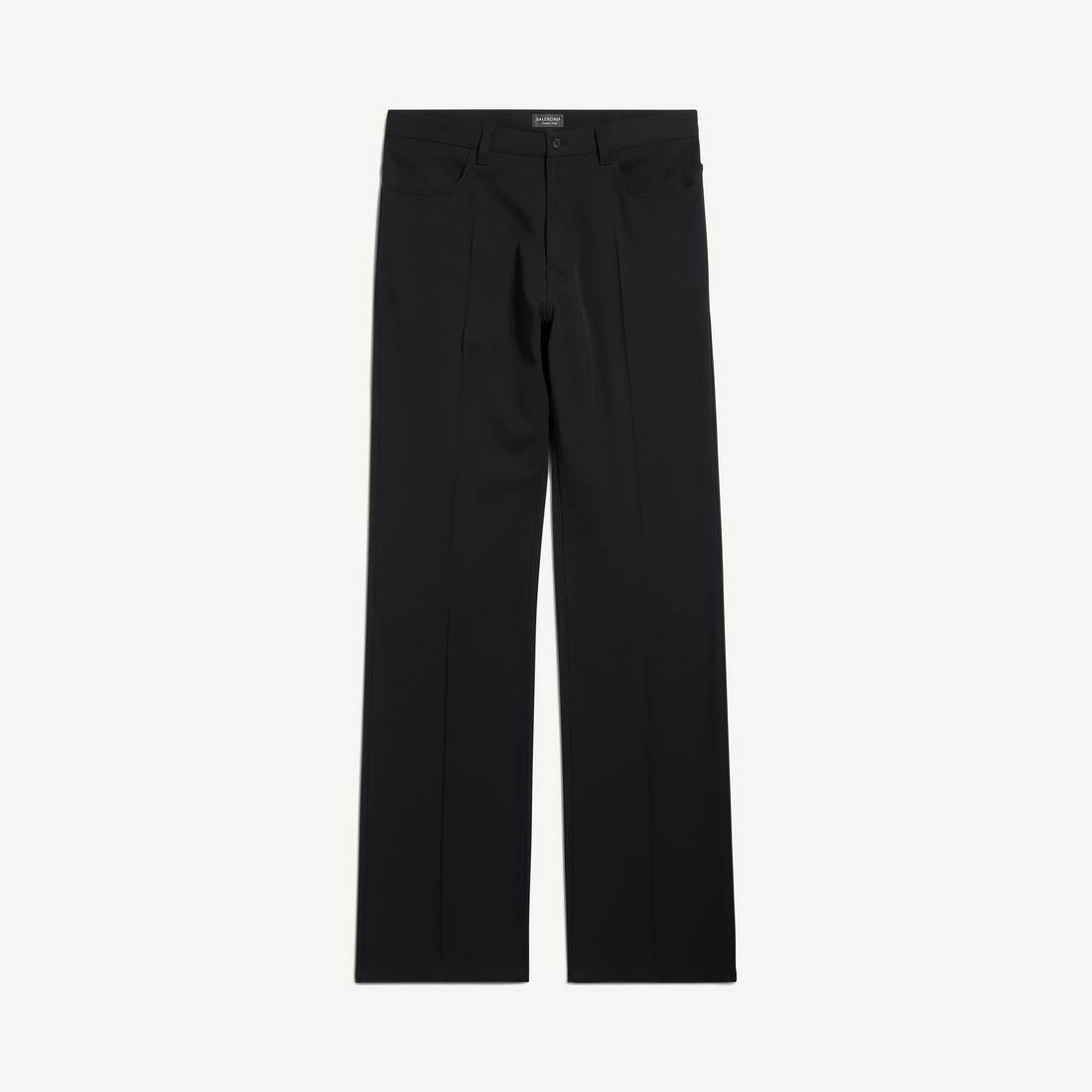 Men's Straight Fit Tailored Pants in Black