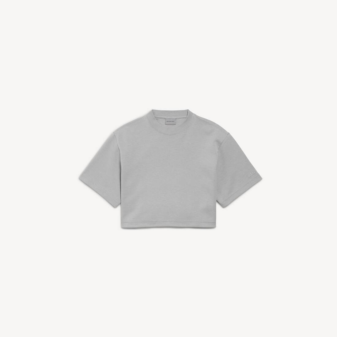 Women's Cropped T-shirt in Balenciaga Grey