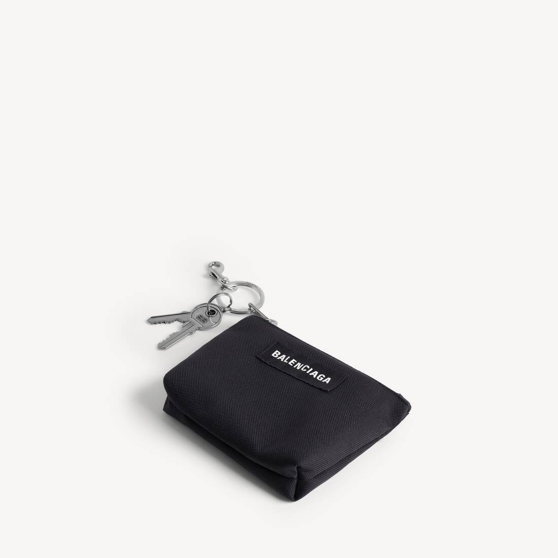 Men's Charm Zipped Pouch in Black
