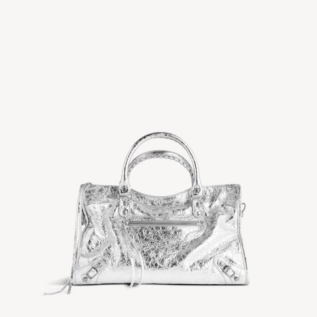 Women's Le City Bag Medium in Silver