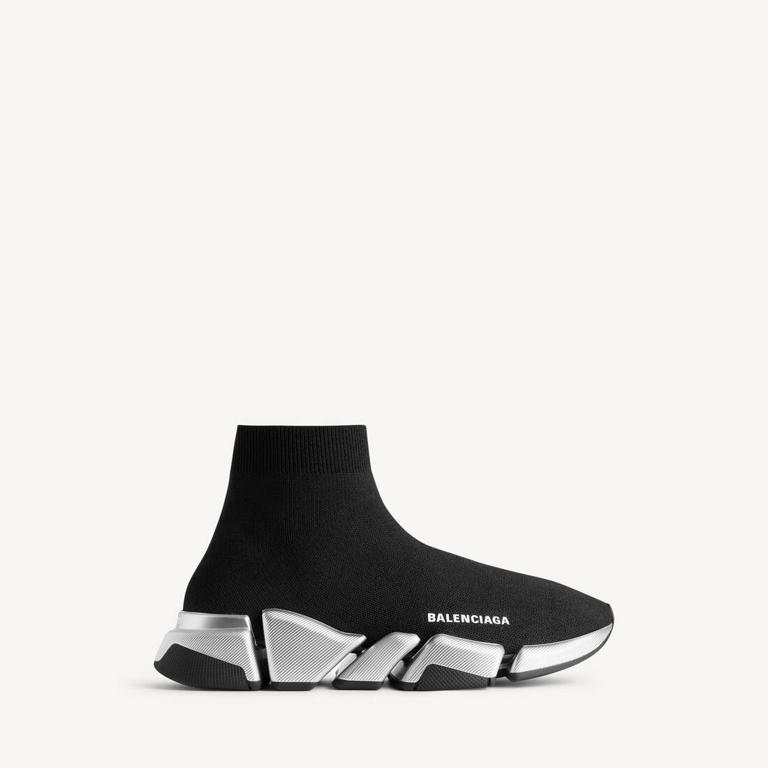 Women's Speed 2.0 Recycled Knit Sneaker in Black/silver