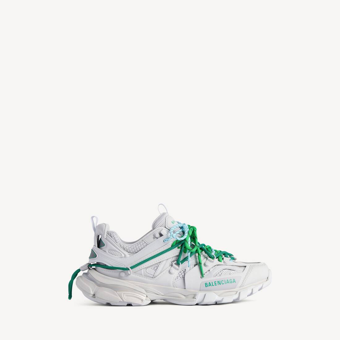 Men's Track Trail Laces Sneaker in Grey/green/blue