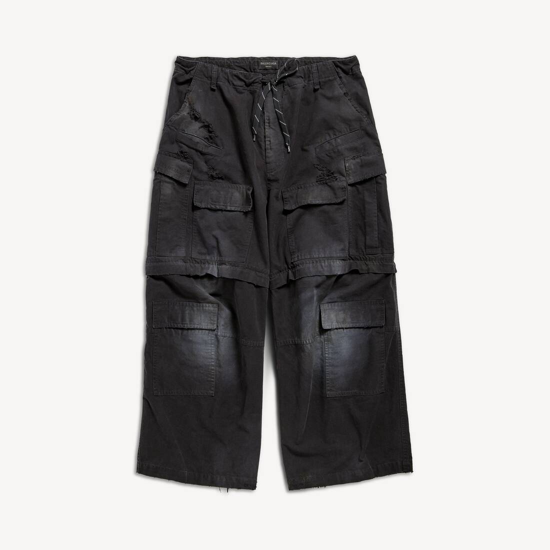 Balenciaga Large Cargo Pants in Black