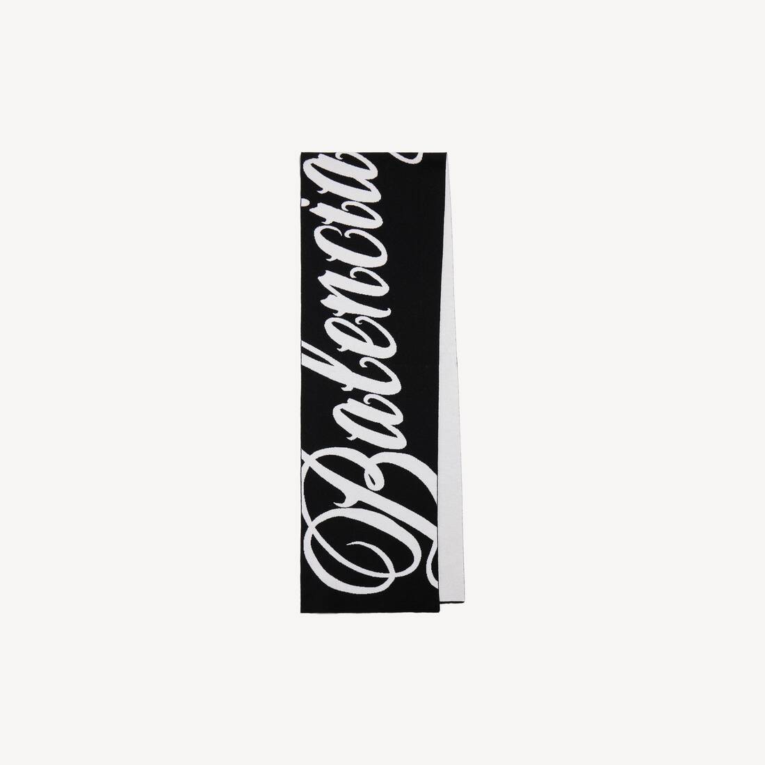 Men's Big B Scarf in Black/white