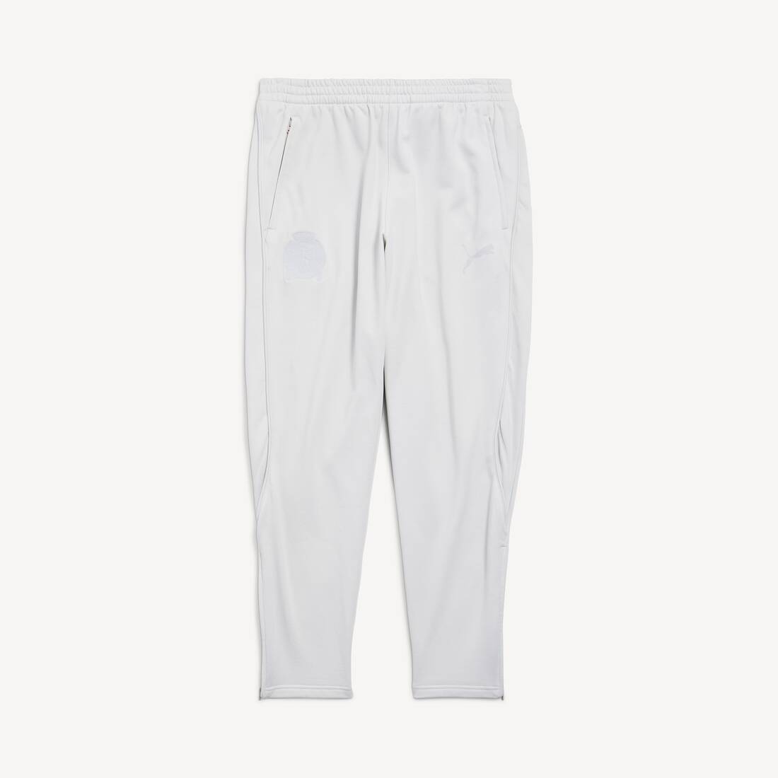 Balenciaga I Puma Fitted Tracksuit Pants in Dirty White
