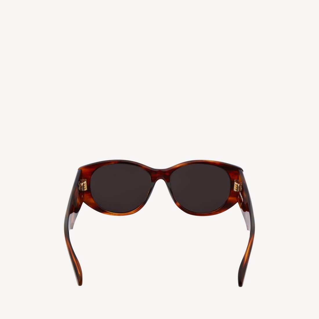 Nano Round Sunglasses in Brown Havana