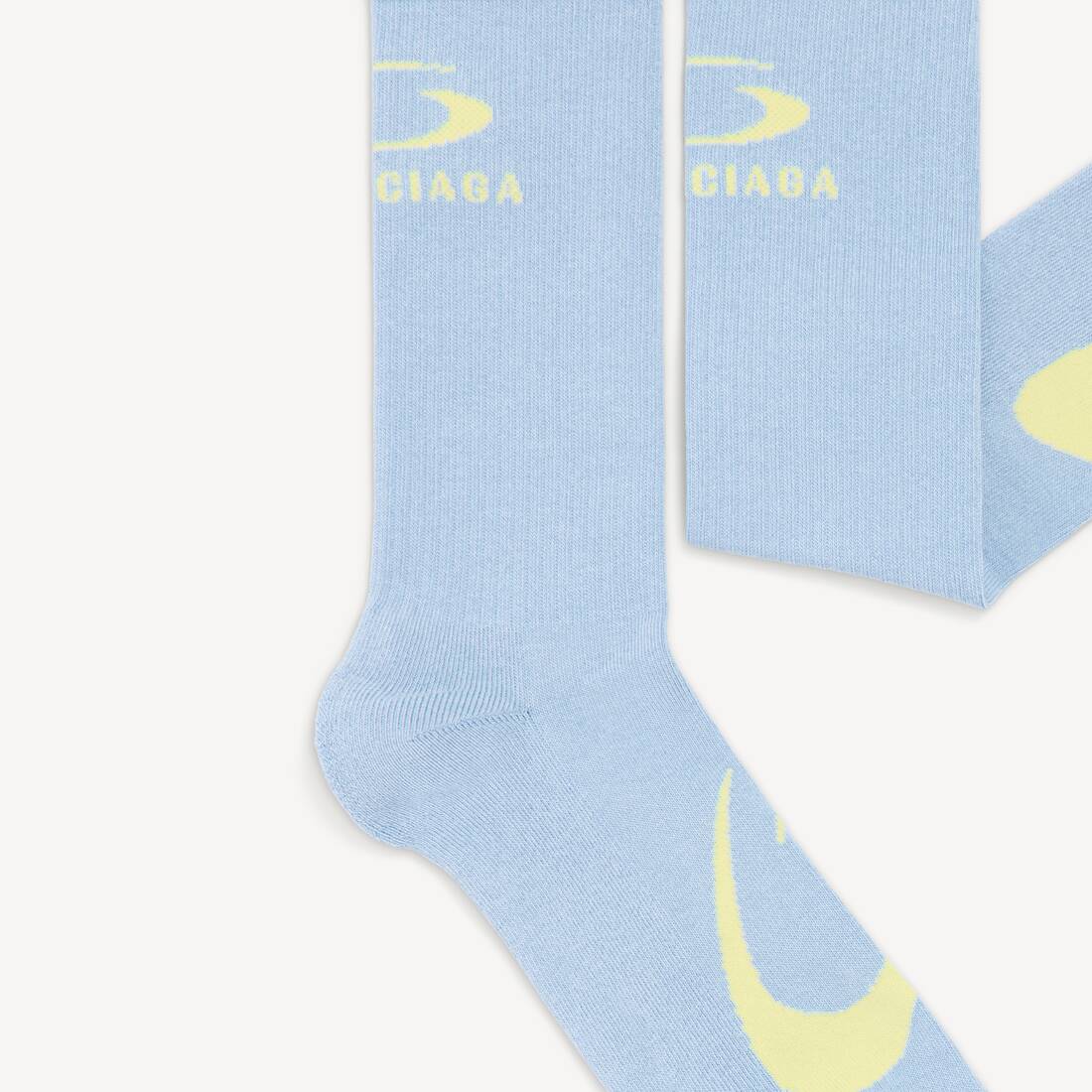 Men's Loop Sports Icon Socks in Blue/yellow