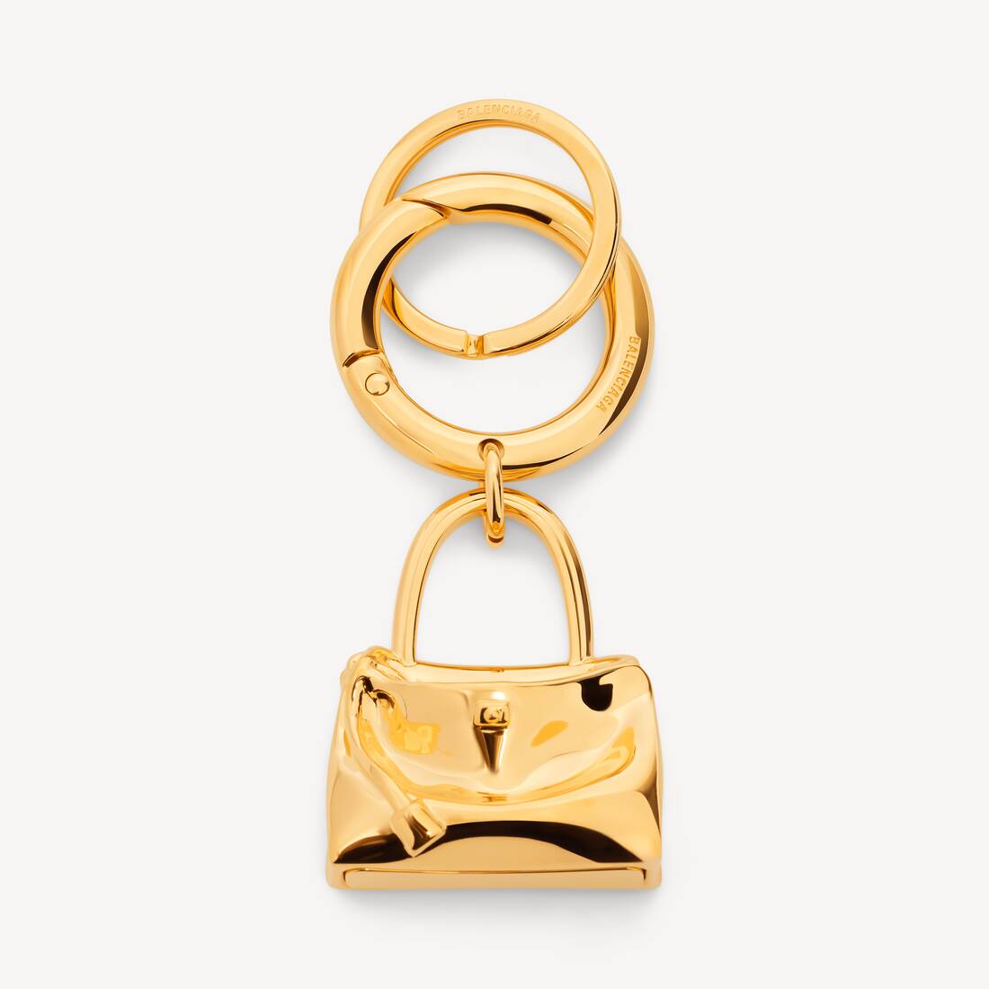 Carousel Rodeo Keychain in Shiny Gold