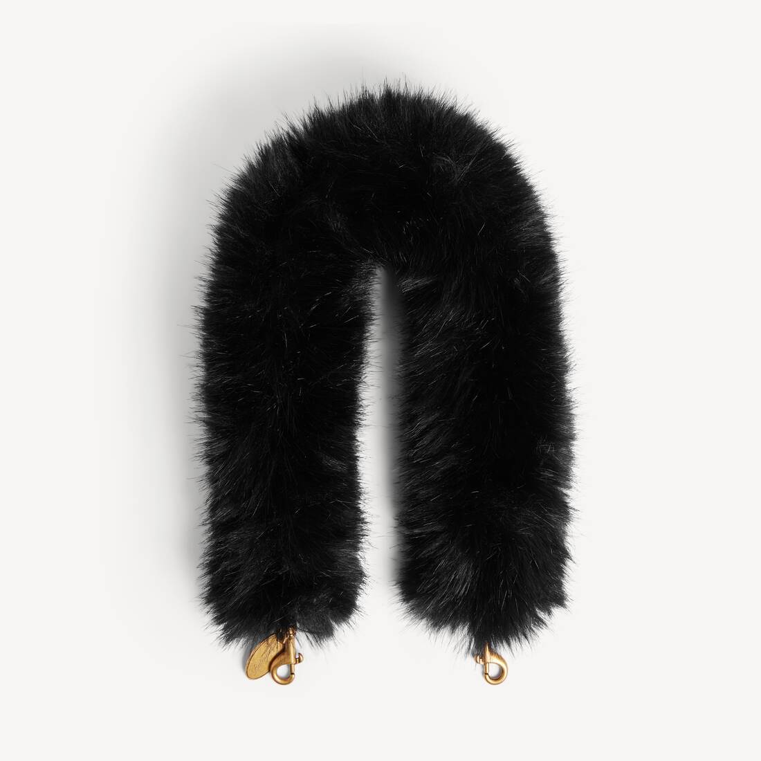 Women's Faux Fur Strap in Black