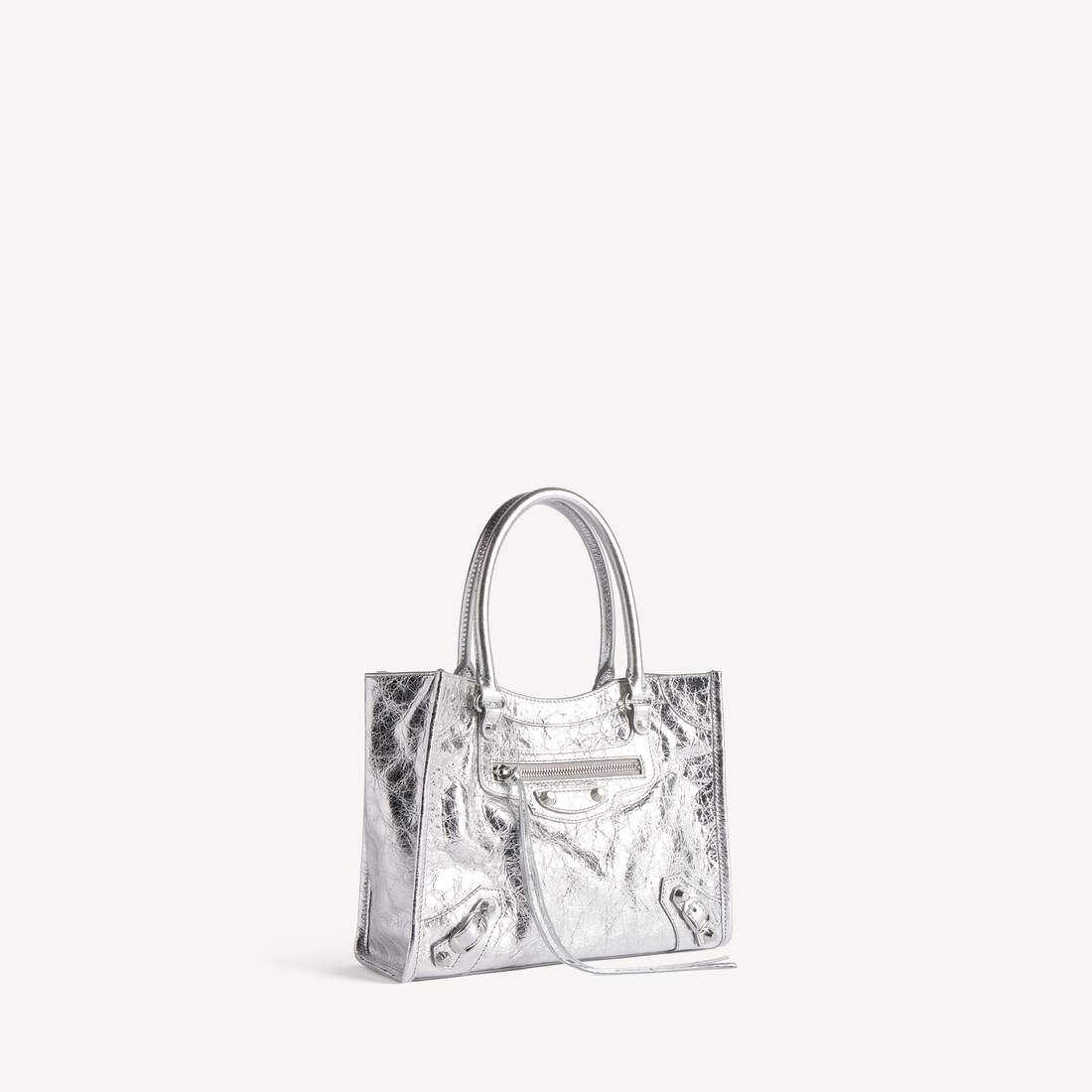 Women's Le City Tote Bag Mini in Silver