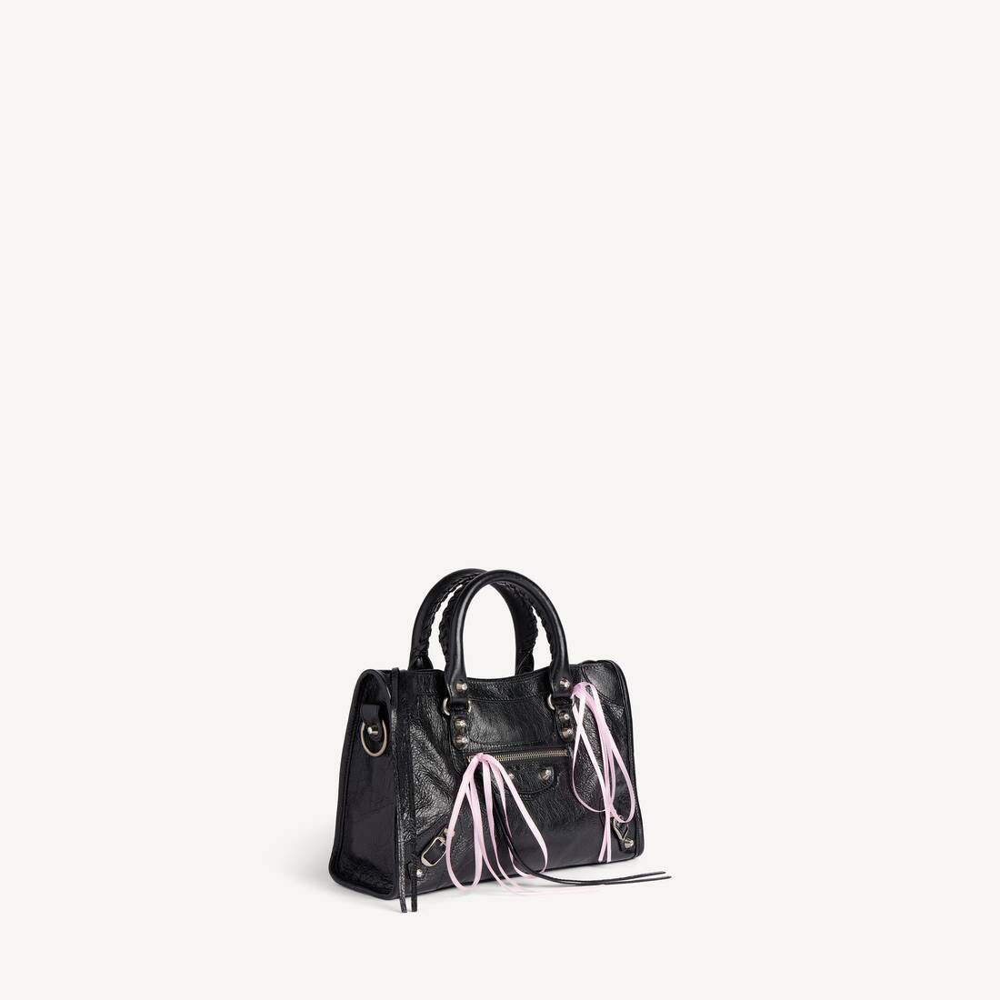 Women's Le City Bag Small in Black/petal Pink