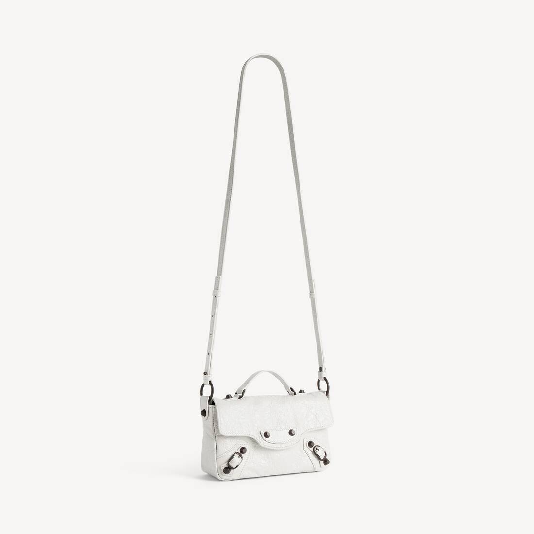 Women's Le City Flap Bag Nano in Optic White
