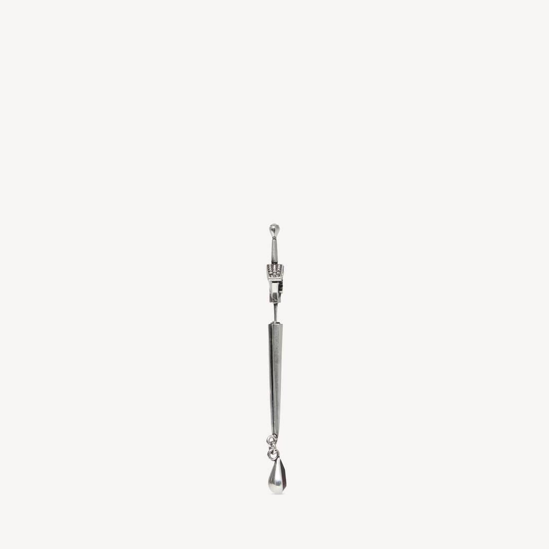 Goth Sword Earring in Silver