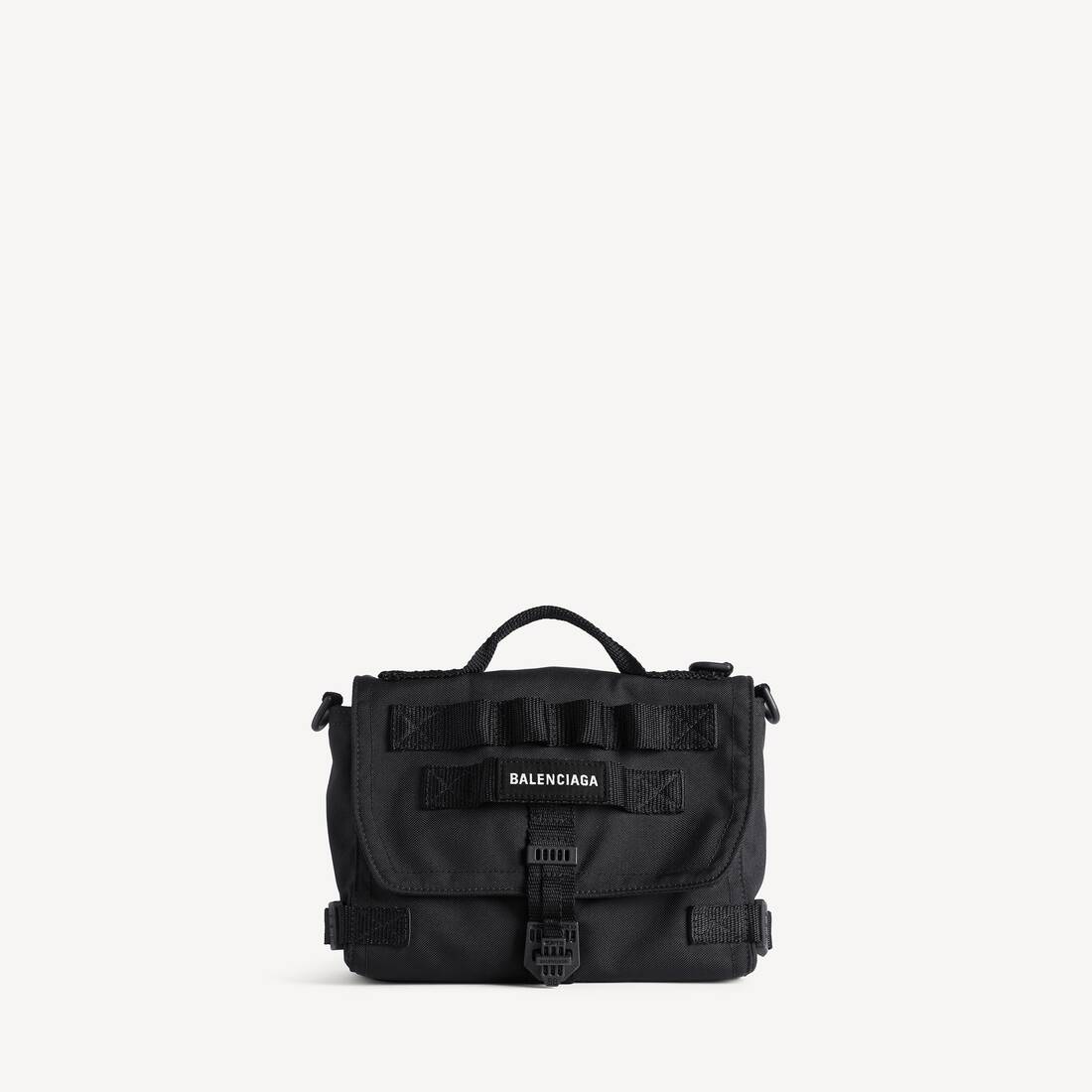 Men's Army Messenger Bag Small in Black