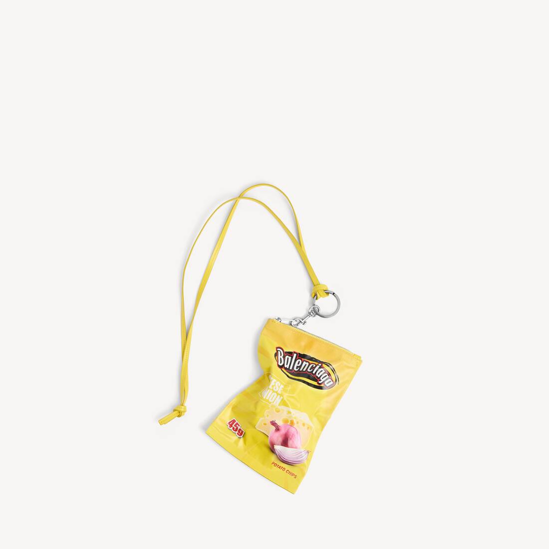 Chips Phone Holder Pouch in Yellow