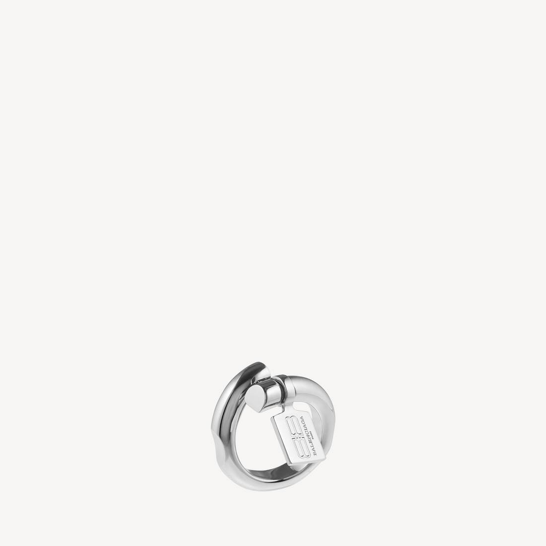 Women's Saint-germain Tag Ring in Shiny Silver