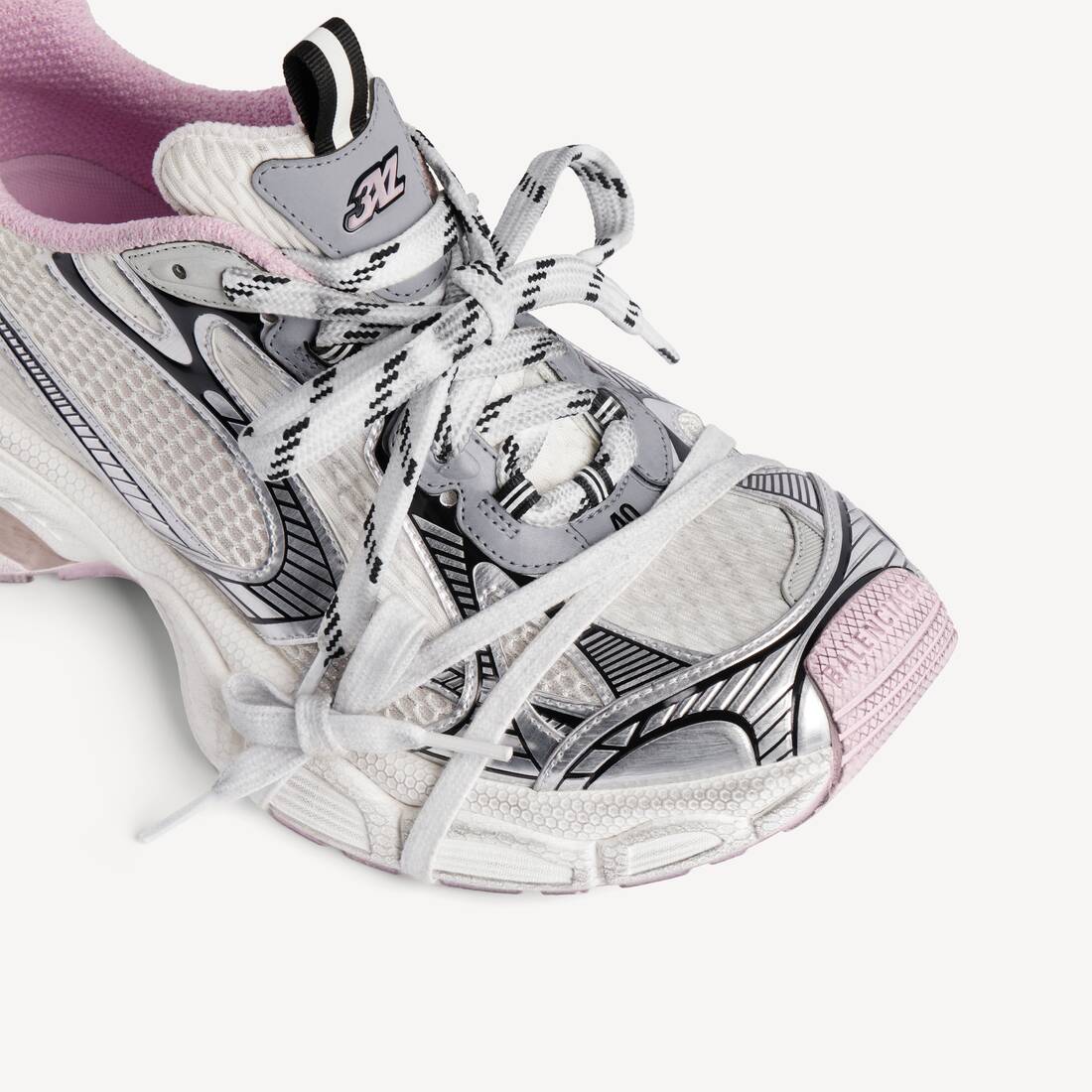 Women's 3xl Gel Clearsole Sneaker in White/pink/black