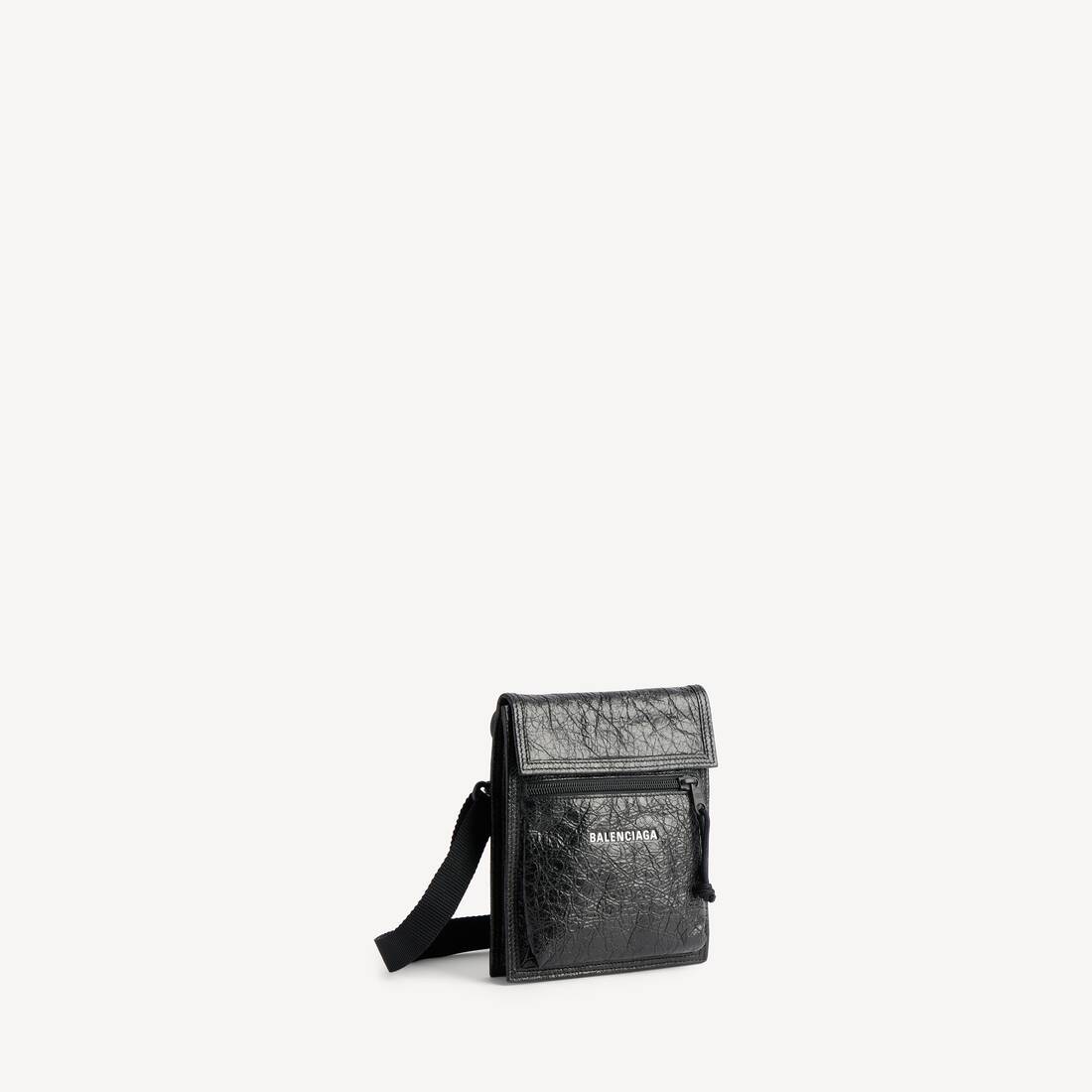 Men's Explorer Pouch With Strap Small in Black