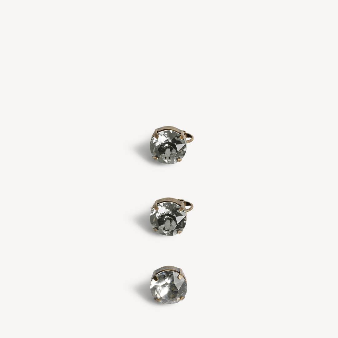 Women's Gala Earrings Set in Dark Gold/crystal