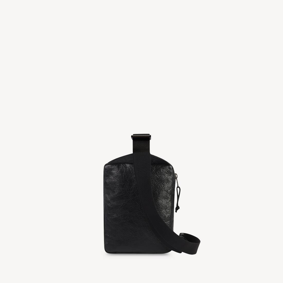 Men's Explorer Crossbody Messenger Bag in Black