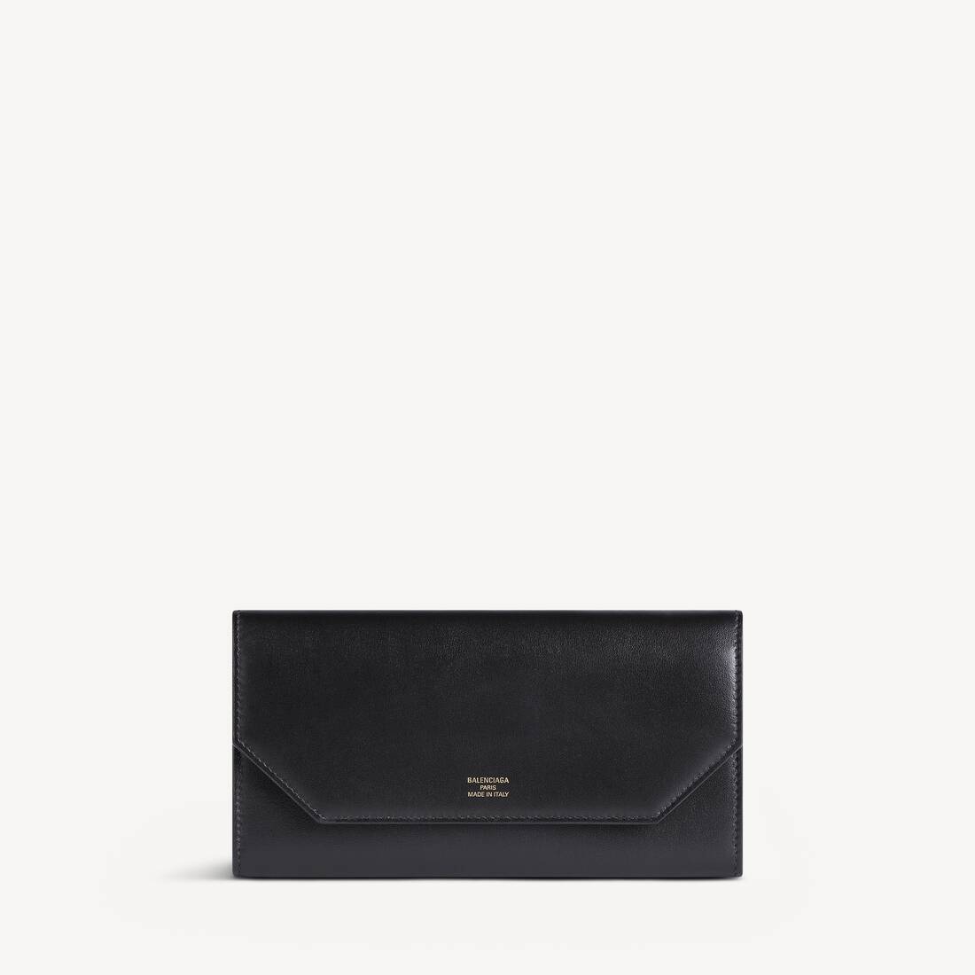 Women's Envelope Long Wallet With Card Holder in Black