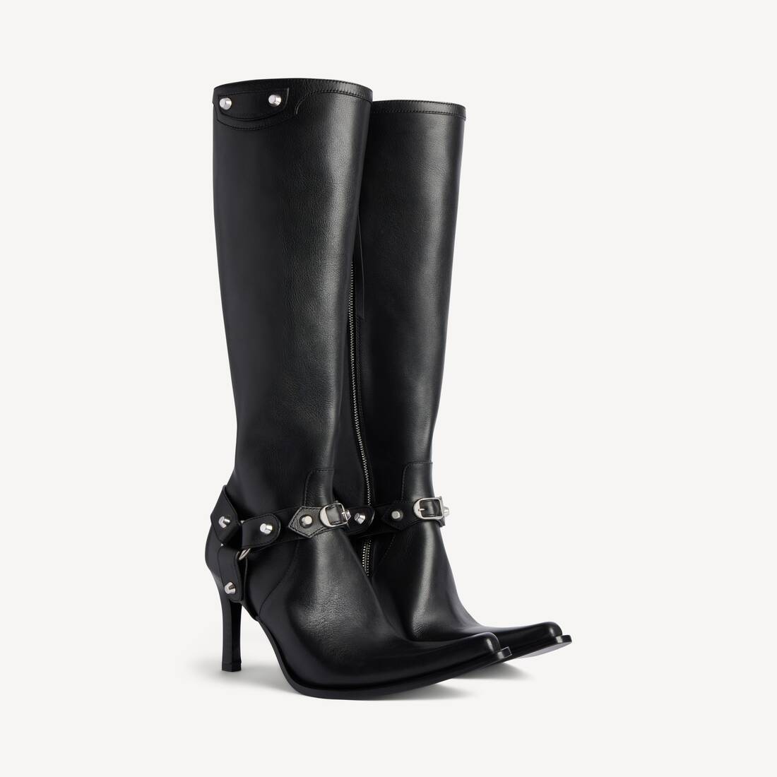 Women's City Boot With Harness in Black