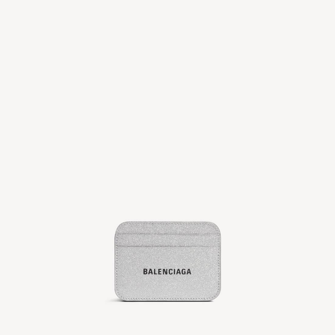 Women's Cash Card Holder Sparkling Fabric in Silver
