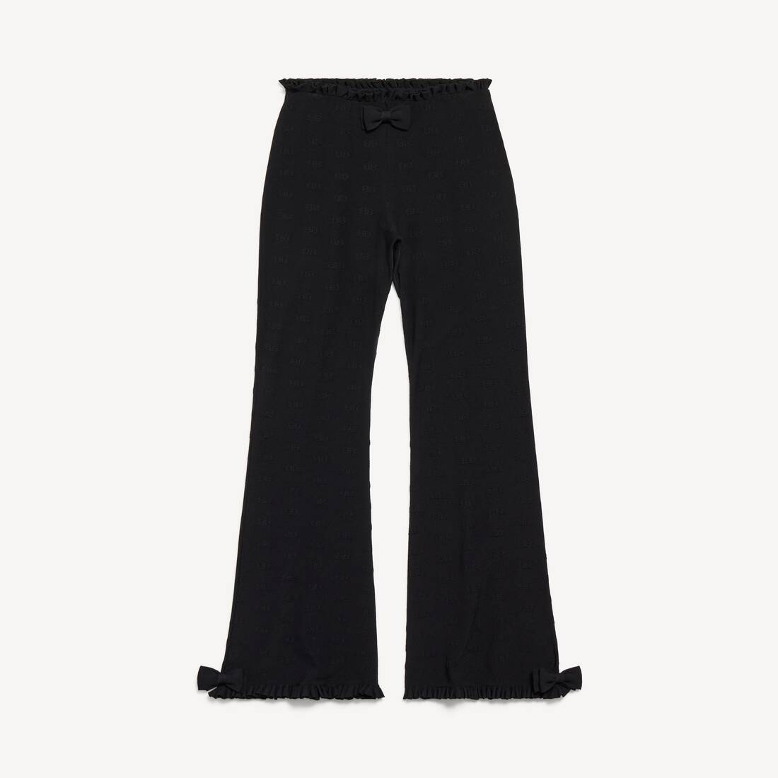 Women's Flared Capri Pants in Black